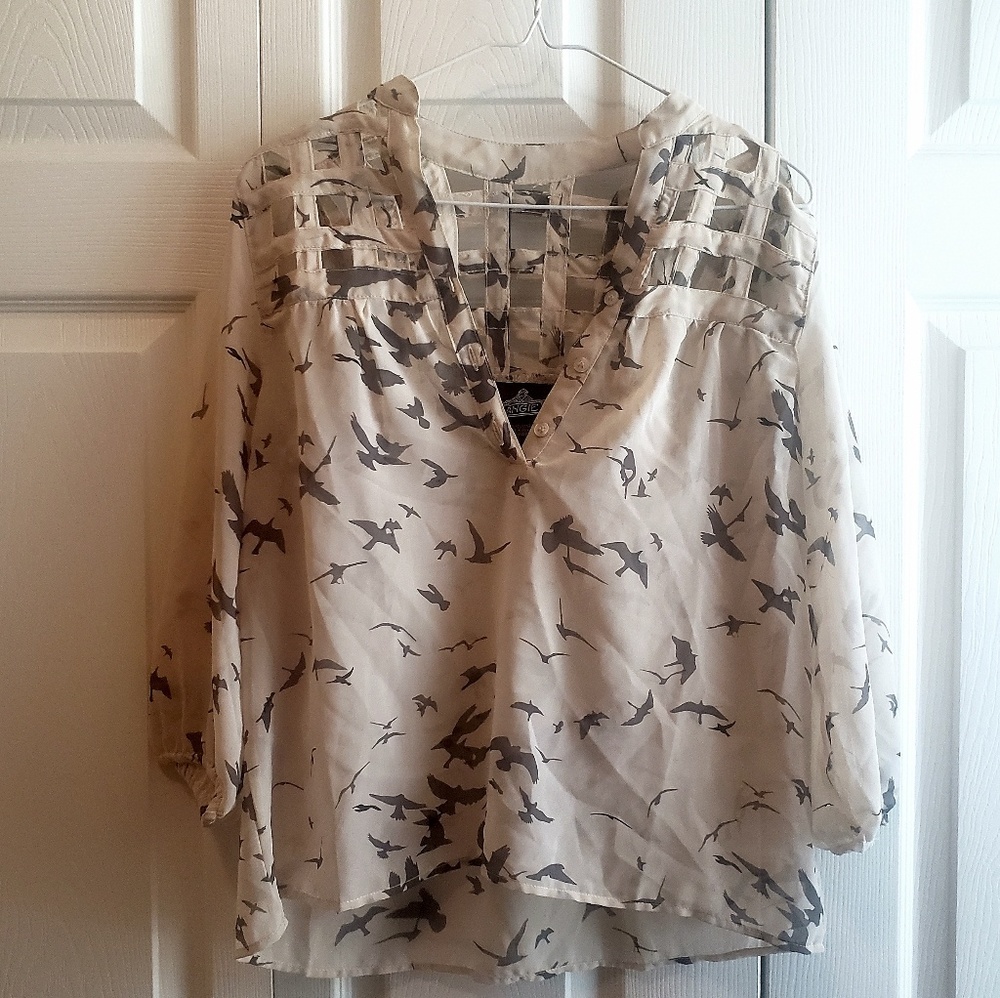 Angie Lightweight Bird Blouse